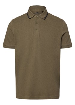 Fynch-Hatton Męska koszulka polo Mężczyźni Bawełna oliwkowy wypukły wzór tkaniny ze sklepu vangraaf w kategorii T-shirty męskie - zdjęcie 172426311