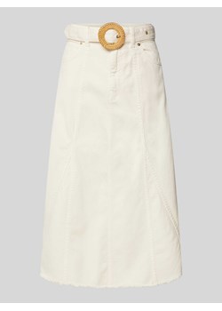 Spódnica jeansowa z paskiem model ‘TINNA’ ze sklepu Peek&Cloppenburg  w kategorii Spódnice - zdjęcie 172426803