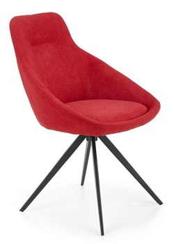 Czerwone tapicerowane krzesło do salonu - Bondi ze sklepu Edinos.pl w kategorii Krzesła - zdjęcie 172427494