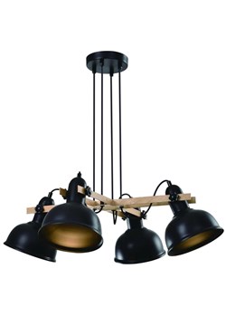 Czarny żyrandol w stylu loft - K180-Sydo ze sklepu Edinos.pl w kategorii Lampy wiszące - zdjęcie 172427783