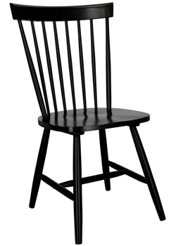 Czarne krzesło kuchenne typu patyczak - Flos ze sklepu Edinos.pl w kategorii Krzesła - zdjęcie 172427793