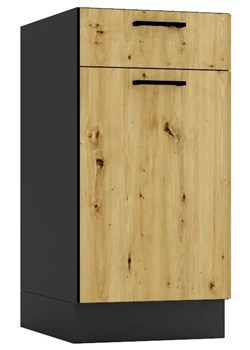 Szafka Dolna Z Szufladą 40 Cm Grafit + Dąb Artisan Z3-W65 ze sklepu Edinos.pl w kategorii Meble kuchenne - zdjęcie 172428123