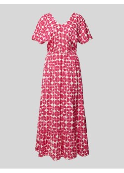 Sukienka z wiskozy ze wzorem na całej powierzchni model ‘Nasreen’ ze sklepu Peek&Cloppenburg  w kategorii Sukienki - zdjęcie 172428673