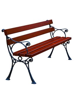 Ławka ogrodowa drewniana Nordia 4X z podłokietnikiem 180cm - 7 kolorów ze sklepu Edinos.pl w kategorii Ławki ogrodowe - zdjęcie 172429471
