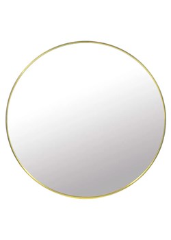 Złote metalowe lustro 70 cm - Pireo ze sklepu Edinos.pl w kategorii Lustra - zdjęcie 172429842