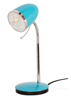 Turkusowa biurkowa lampka z włącznikiem - S272-Harlet ze sklepu Edinos.pl w kategorii Lampy dziecięce - zdjęcie 172430112