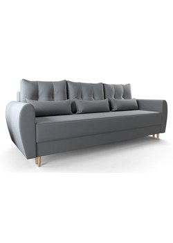 Popielata sofa rozkładana - Castello 3X ze sklepu Edinos.pl w kategorii Sofy i kanapy - zdjęcie 172430224