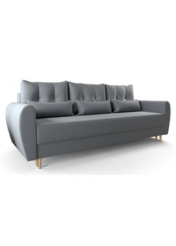 Popielata sofa rozkładana G8-N63 ze sklepu Edinos.pl w kategorii Sofy i kanapy - zdjęcie 172430224