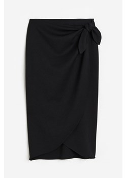 H & M - Kopertowa spódnica z dżerseju - Czarny ze sklepu H&M w kategorii Spódnice - zdjęcie 172430582