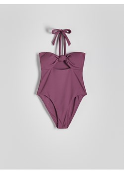 Reserved - Jednoczęściowy strój plażowy - jasnofioletowy ze sklepu Reserved w kategorii Stroje kąpielowe - zdjęcie 172431941