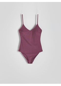 Reserved - Jednoczęściowy strój plażowy - fioletowy ze sklepu Reserved w kategorii Stroje kąpielowe - zdjęcie 172431990