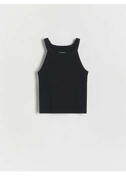 Reserved - Bawełniany top - czarny ze sklepu Reserved w kategorii Bluzki dziewczęce - zdjęcie 172432103