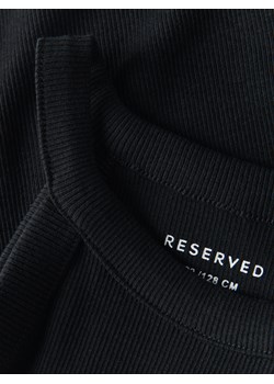 Reserved - Bawełniany top - czarny ze sklepu Reserved w kategorii Bluzki dziewczęce - zdjęcie 172432104