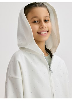 Reserved - Bluza ze strasami - złamana biel ze sklepu Reserved w kategorii Bluzy dziewczęce - zdjęcie 172432134