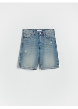 Reserved - Jeansowe szorty - niebieski ze sklepu Reserved w kategorii Spodenki chłopięce - zdjęcie 172432191