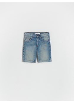 Reserved - Jeansowe szorty - niebieski ze sklepu Reserved w kategorii Spodenki chłopięce - zdjęcie 172432194
