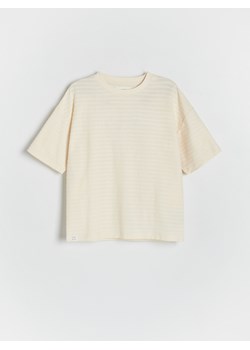 Reserved - T-shirt z naszywką - złamana biel ze sklepu Reserved w kategorii T-shirty chłopięce - zdjęcie 172432453