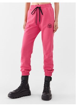 Pinko Spodnie dresowe Carico 100371 A162 Różowy Regular Fit ze sklepu MODIVO w kategorii Spodnie damskie - zdjęcie 172434013
