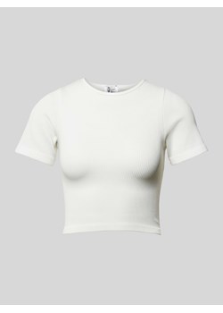 T-shirt krótki z fakturowanym wzorem model ‘GWEN’ ze sklepu Peek&Cloppenburg  w kategorii Bluzki damskie - zdjęcie 172435372