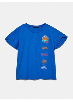 Sisley Koszulka w kolorze niebieskim ze sklepu Limango Polska w kategorii Bluzki dziewczęce - zdjęcie 172436061
