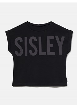 Sisley Koszulka w kolorze czarnym ze sklepu Limango Polska w kategorii Bluzki dziewczęce - zdjęcie 172436064