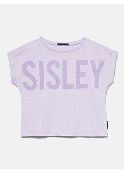Sisley Koszulka w kolorze fioletowym ze sklepu Limango Polska w kategorii Bluzki dziewczęce - zdjęcie 172436070