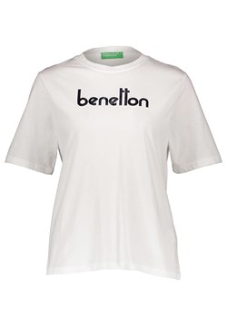 Benetton Koszulka w kolorze białym ze sklepu Limango Polska w kategorii Bluzki damskie - zdjęcie 172436423