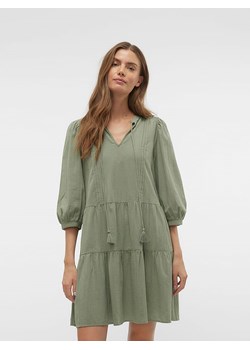 Vero Moda Sukienka w kolorze zielonym ze sklepu Limango Polska w kategorii Sukienki - zdjęcie 172436622