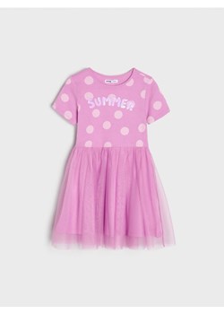 Sinsay - Sukienka z tiulem - fioletowy ze sklepu Sinsay w kategorii Sukienki dziewczęce - zdjęcie 172438011