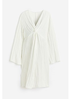 H & M - MAMA Kreszowana sukienka - Biały ze sklepu H&M w kategorii Sukienki ciążowe - zdjęcie 172440012