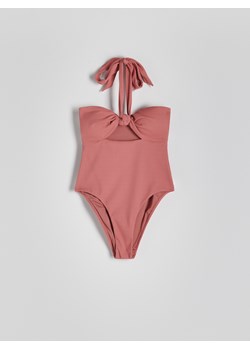 Reserved - Jednoczęściowy strój plażowy - brudny róż ze sklepu Reserved w kategorii Stroje kąpielowe - zdjęcie 172440182