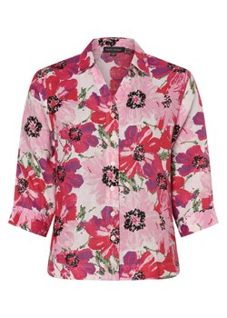 Franco Callegari Lniana bluzka damska Kobiety len wyrazisty róż wzorzysty ze sklepu vangraaf w kategorii Koszule damskie - zdjęcie 172440590