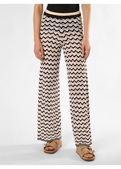 Noisy May Spodnie - NMSadie Kobiety Sztuczne włókno czarny wzorzysty ze sklepu vangraaf w kategorii Spodnie damskie - zdjęcie 172440713