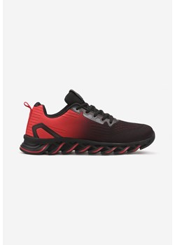 Czerwone Buty Sportowe Sneakersy Sznurowane na Elastycznej Podeszwie Criselda ze sklepu born2be.pl w kategorii Buty sportowe męskie - zdjęcie 172440731