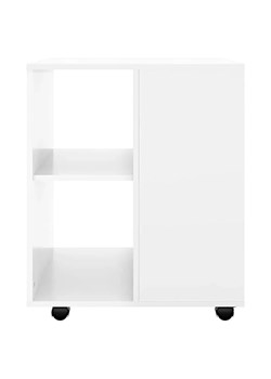Biały kontener do biurka z połyskiem - Ivrea 8X ze sklepu Edinos.pl w kategorii Meble biurowe - zdjęcie 172441060