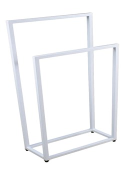 Biały metalowy stojak na ręczniki 75 cm Meriozi ze sklepu Edinos.pl w kategorii Łazienka - zdjęcie 172441111