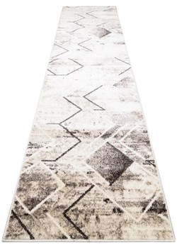 Nowoczesny chodnik dywanowy w geometryczny wzór - Iwos 5X ze sklepu Edinos.pl w kategorii Dywany - zdjęcie 172441272