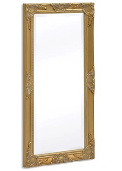 Prostokątne lustro w złotej ramie - Gloros 6X ze sklepu Edinos.pl w kategorii Lustra - zdjęcie 172441481