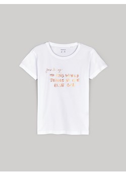 GATE Bawełniana koszulka z napisem 8Y ze sklepu gateshop w kategorii Bluzki dziewczęce - zdjęcie 172441622
