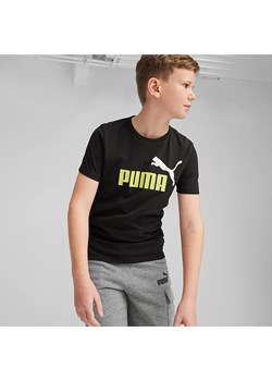 Puma Koszulka &quot;ESS+&quot; w kolorze czarnym ze sklepu Limango Polska w kategorii T-shirty chłopięce - zdjęcie 172442034