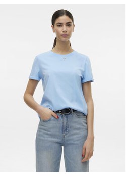 Vero Moda T-Shirt Paula 10243889 Błękitny Regular Fit ze sklepu MODIVO w kategorii Bluzki damskie - zdjęcie 172442650