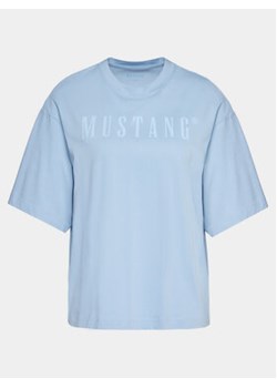 Mustang T-Shirt Welby 1014970 Błękitny Regular Fit ze sklepu MODIVO w kategorii Bluzki damskie - zdjęcie 172442833