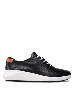 Sneakersy Clarks Un Rio Tie 261482554 Black Leather ze sklepu eobuwie.pl w kategorii Buty sportowe damskie - zdjęcie 172444183