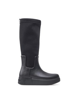 Kozaki Calvin Klein Rain Boot Wedge High HW0HW01264 Ck Black BAX ze sklepu eobuwie.pl w kategorii Kozaki damskie - zdjęcie 172444201