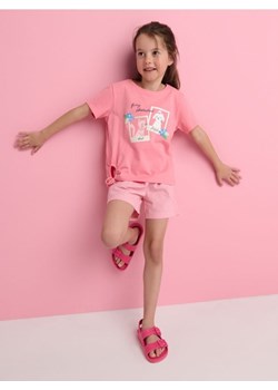 Sinsay - Koszulka z nadrukiem - różowy ze sklepu Sinsay w kategorii Bluzki dziewczęce - zdjęcie 172445104
