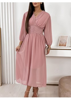 sukienka gary pudrowy róż one size ze sklepu UBRA w kategorii Sukienki - zdjęcie 172446071