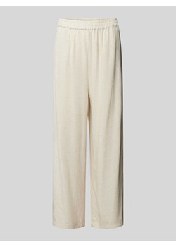 Spodnie z szeroką nogawką i elastycznym pasem ze sklepu Peek&Cloppenburg  w kategorii Spodnie damskie - zdjęcie 172447112