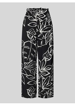 Spodnie materiałowe z szeroką,skróconą nogawką model ‘Relax’ ze sklepu Peek&Cloppenburg  w kategorii Spodnie damskie - zdjęcie 172447123