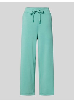 Spodnie dresowe z szeroką nogawką i tunelem model ‘Banu’ ze sklepu Peek&Cloppenburg  w kategorii Spodnie damskie - zdjęcie 172447160