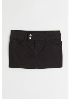 H & M - Krótka spódnica z diagonalu - Czarny ze sklepu H&M w kategorii Spódnice - zdjęcie 172447273